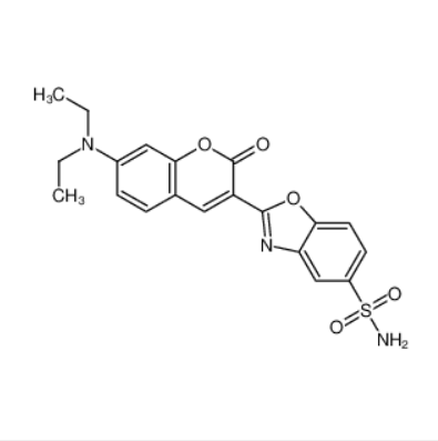 2-(7-二乙基氨基)-2-氧代-2H-1-苯并吡喃-3-基)-5-苯并恶唑亚磺酰胺,2-[7-(diethylamino)-2-oxo-2h-1-benzopyran-3-yl]-5-benzoxazolesulfonamid