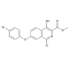 1-氯-7-(4-氯苯氧基)-4-羟基异喹啉-3-甲酸甲酯