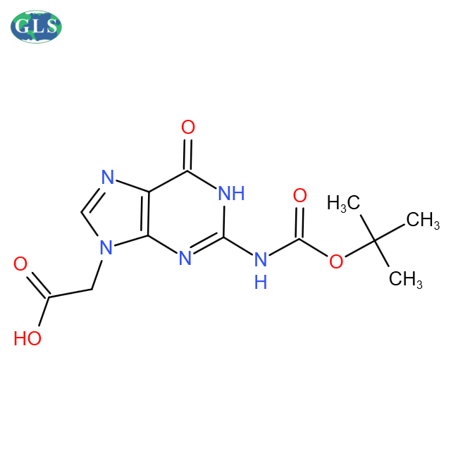 2-(2-((叔丁氧羰基)氨基)-6-氧代-1H-嘌呤-9(6H)-基)乙酸,N2-Boc-Guanine-9-Acetic Acid