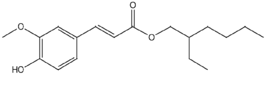 4-羟基-3-甲氧基肉桂酸异辛酯,4-hydroxy-3-octyl methoxycinnamate