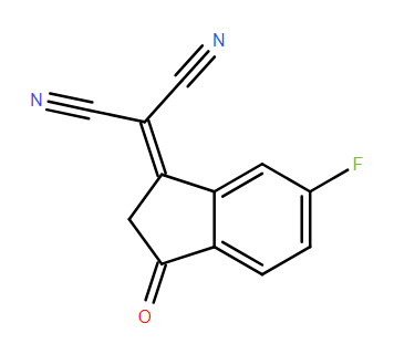 6-氟-3-(二氰基亚甲基)靛酮,2-(6-Fluoro-3-oxo-indan-1-ylidene)-malononitrile