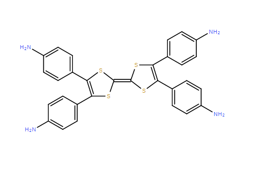 4,4',4'',4'''-(四硫富瓦烯-4,4',5,5'-四基)四苯胺,4,4',4'',4'''-([2,2'-bi(1,3-dithiolylidene)]-4,4',5,5'-tetrayl)tetraaniline