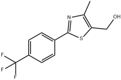 [4-甲基-2-(4-(三氟甲基)苯酚)-1,3-噻唑-5-基]甲醇,(4-Methyl-2-[4-(trifluoromethyl)phenyl]-1,3-thiazol-5-yl)methanol; 5-(Hydroxymethyl)-4-methyl-2-(4-trifluoromethylphenyl)thiazole;[4-Methyl-2-(4-trifluoromethylphenyl)thiazol-5-yl]methanol