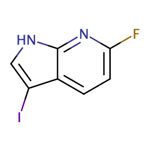 6-氟-3-碘-7-氮杂-吲哚,6-Fluoro-3-iodo-1H-pyrrolo[2,3-b]pyridine