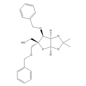 3-O-苄基-1,2-O-亚异丙基-4-C-(苯甲氧基)甲基-β-L-呋喃来苏糖苷,3-O-Benzyl-1,2-O-isoproylidene-4-C-(phenylmethoxy)methyl-β-L-lyxofuranose