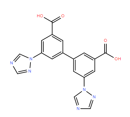 5,5'-二(1H-1,2,4-三唑-1-基)-[1,1'-联苯] -3,3'-二羧酸,[1,1'-Biphenyl]-3,3'-dicarboxylic acid, 5,5'-di-1H-1,2,4-triazol-1-yl-