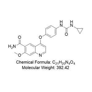 4-(4-(3-环丙基脲基)苯氧基)-7-甲氧基喹啉-6-甲酰胺