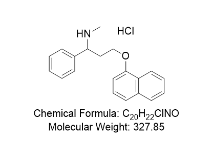 盐酸达泊西汀去甲基杂质,N-methyl-3-(naphthalen-1-yloxy)-1-phenylpropan-1-amine hydrochloride