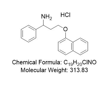 N-盐酸达泊西汀,3-(naphthalen-1-yloxy)-1-phenylpropan-1-amine hydrochloride