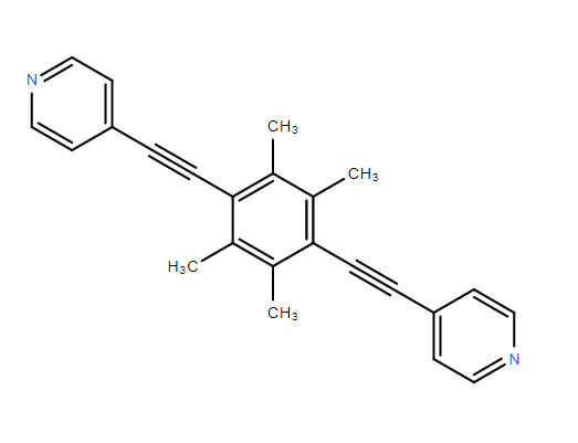 4,4'-((2,3,5,6-四甲基-1,4-亚苯基)双(乙炔-2,1-二基))二吡啶,Pyridine, 4,4'-[(2,3,5,6-tetramethyl-1,4-phenylene)di-2,1-ethynediyl]bis-