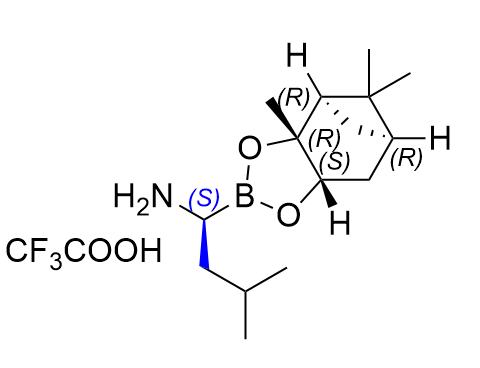 硼替佐米雜質(zhì)18,(S)-3-methyl-1-((3aR,4R,6R,7aS)-3a,5,5-trimethylhexahydro-4,6- methanobenzo[d][1,3,2]dioxaborol-2-yl)butan-1-amine 2,2,2- trifluoroacetic acid salt