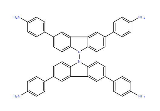 4,4',4'',4'''-([9,9'-联咔唑]-3,3',6,6'-四基)四苯胺,4,4',4",4"'-([9,9'-bicarbazole]-3,3',6,6'-tetrayl)tetraaniline