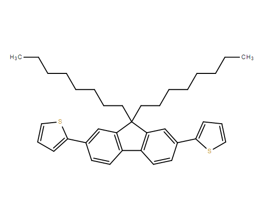 2,2'-(9,9-二辛基-9H-芴-2,7-二基)二噻吩,Thiophene, 2,2′-(9,9-dioctyl-9H-fluorene-2,7-diyl)bis-