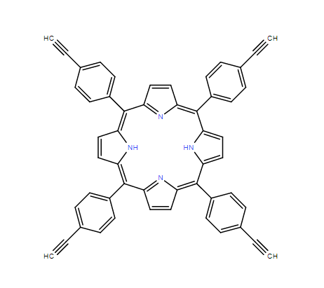 5,10,15,20-四(4-乙炔基苯基)卟啉,5,10,15,20-tetrakis(4-ethynylphenyl)-21H,23H-Porphine