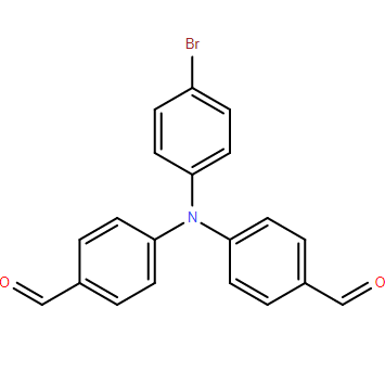 4,4'-((4-溴苯基)氮杂二基)二苯甲醛,4-[(4-bromophenyl)(4-formylphenyl)amino]benzaldehyde