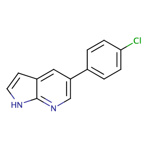 5-(4-氯苯基)-7-氮杂吲哚,1H-Pyrrolo[2,3-b]pyridine, 5-(4-chlorophenyl)-