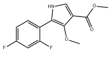 5-(2,4-二氟苯基)-4-甲氧基-1H-吡咯-3-羧酸甲酯,Methyl5-(2,4-difluorophenyl)-4-methoxy-1H-pyrrole-3-carboxylate