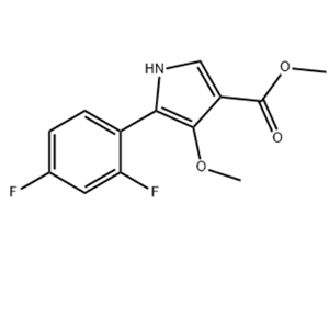 5-(2,4-二氟苯基)-4-甲氧基-1H-吡咯-3-羧酸甲酯,Methyl5-(2,4-difluorophenyl)-4-methoxy-1H-pyrrole-3-carboxylate