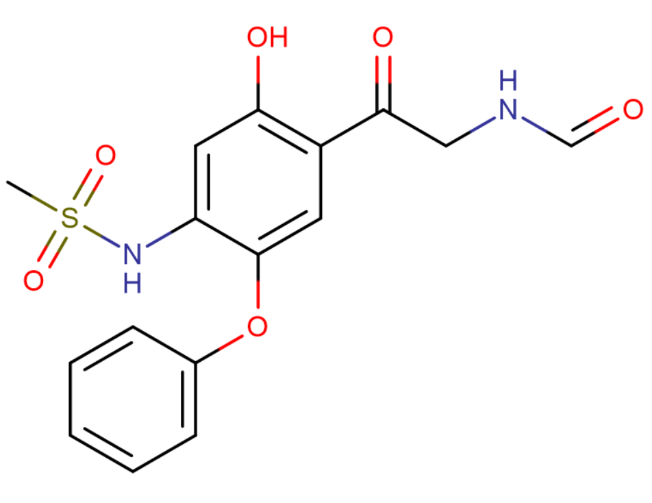 N-[5-羥基-4-(2-甲酰氨基)乙?；?2-苯氧基]苯基甲磺酰胺