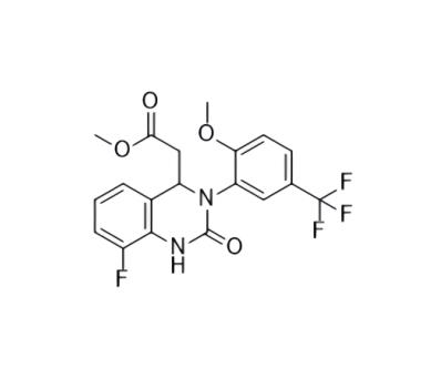 2-(8-氟-3-(2-甲氧基-5-(三氟甲基)苯基)-2-氧代-1,2,3,4-四氢喹唑啉-4-基)乙酸甲酯,2-(8-fluoro-3-(2-methoxy-5-(trifluoromethyl)phenyl)-2-oxo-1,2,3,4-tetrahydroquinazolin-4-yl)acetatic acid methyl ester