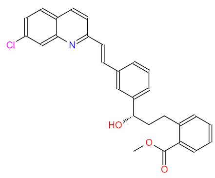 2-[3-(S)-[3-[2-(7-氯-2-喹啉基)乙烯基]苯基]-3-羟基丙基]苯甲酸甲酯,Methyl [E]-2-[3-(S)-[3-[2-(7-Chloro-2-quinolinyl)ethenyl]phenyl]-3-hydroxypropyl]benzoate