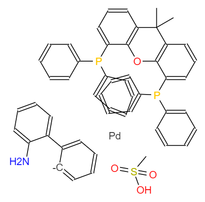 甲烷磺酸[9,9-二甲基-4,5-雙(二苯基膦)呫噸] [2'-氨基-1,1'-聯(lián)苯]鈀（II）二氯甲烷加合物,XantPhos Pd G3