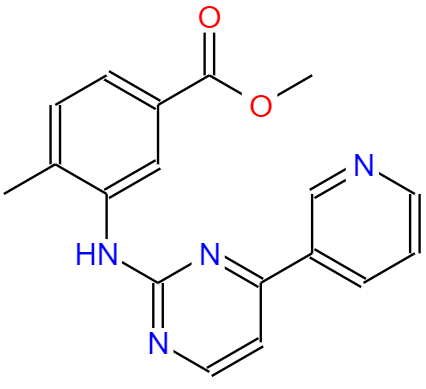 4-甲基-3-[[4-(3-吡啶基)-2-嘧啶基]氨基]苯甲酸甲酯,4-Methyl-3-[[4-(3-pyridinyl)-2-pyrimidinyl]amino]benzoic acid methyl ester