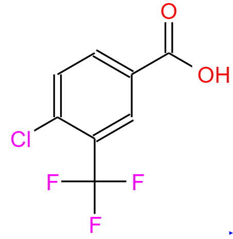 3-三氟甲基-4-氯苯甲酸,4-CHLORO-3-(TRIFLUOROMETHYL)BENZOIC ACID