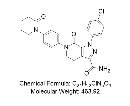 阿哌沙班杂质02,1-(4-chlorophenyl)-7-oxo-6-(4-(2-oxopiperidin-1-yl)phenyl)-4,5,6,7-tetrahydro-1H-pyrazolo[3,4-c]pyridine-3-carboxamide