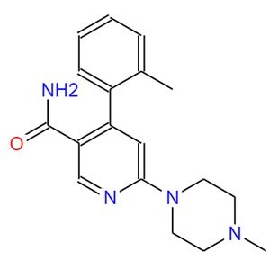 6-(4-甲基哌嗪-1-基)-4-(2-甲基苯基)烟酰胺,3-PYRIDINECARBOXAMIDE, 4-(2-METHYLPHENYL)-6-(4-METHYL-1-PIPERAZINYL)-