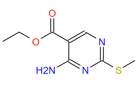 2-甲基巯基-4-氨基嘧啶-5-甲酸乙酯,4-AMINO-2-METHYLSULFANYL-PYRIMIDINE-5-CARBOXYLIC ACID ETHYL ESTER