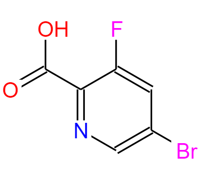 5-溴-3-氟吡啶-2-羧酸,5-bromo-3-fluoro-pyridine-2-carboxylic acid