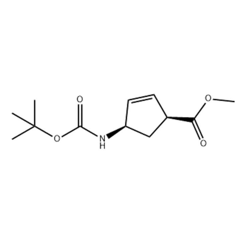 (1S,4R)-4 -(叔丁氧羰基氨基)-環(huán)戊-2-烯基-1-甲酸甲酯,4-[[(1,1-DIMETHYLETHOXY)CARBONYL]AMINO]-2-CYCLOPENTENE-1-CARBOXYLIC ACID METHYL ESTER