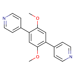 1,4-二吡啶-2,5-二甲氧基苯,4,4'-(2,5-dimethoxy-1,4-phenylene)dipyridine