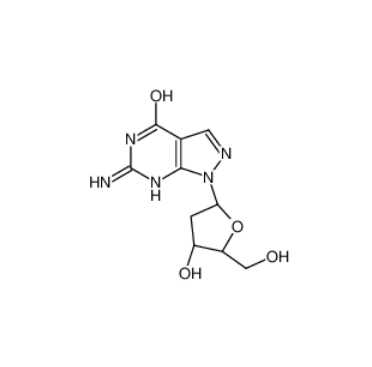 6-氨基-1-(2-脱氧-BETA-D-赤式-呋喃戊糖基)-1,5-二氢-4H-吡唑并[3,4-D]嘧啶-4-酮,8-AZA-7-DEAZA-2'-DEOXYGUANOSINE