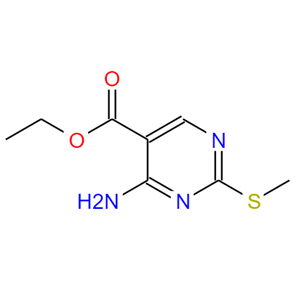 2-甲基巯基-4-氨基嘧啶-5-甲酸乙酯,4-AMINO-2-METHYLSULFANYL-PYRIMIDINE-5-CARBOXYLIC ACID ETHYL ESTER