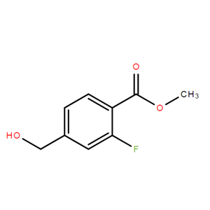 2-氟-4-(羟甲基)苯甲酸甲酯,Benzoic acid, 2-fluoro-4-(hydroxymethyl)-, methyl ester