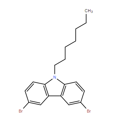 3,6-二溴-9-庚基咔唑,3,6-Dibromo-9-heptyl-9H-carbazole
