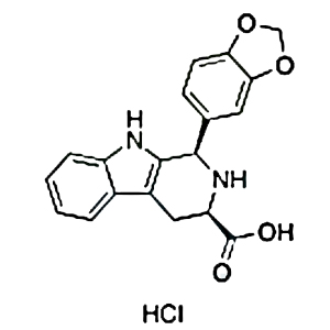 他達(dá)拉非中間體I雜質(zhì)A,(1R,3R)-1-(benzo[d][1,3]dioxol-5-yl)-2,3,4,9-tetrahydro-1H-pyrido [3,4-b]indole-3-carboxylic acid hydrochloride