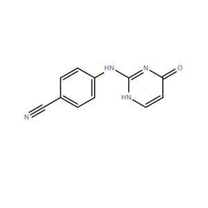 4-[(4-羟基-2-嘧啶基)氨基]苯腈,4-((4-Oxo-1,4-dihydropyriMidin-2-yl)aMino)benzonitrile