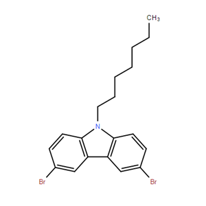 3,6-二溴-9-庚基咔唑