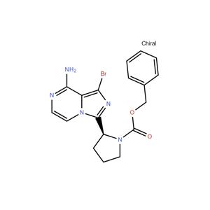 (S)-苯基 2-(8-氨基-1-溴咪唑[1,5-A]吡嗪-3-基)吡咯烷-1-羧酸酯