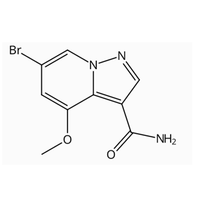 6-溴-4-甲氧基吡唑并[1,5-A]吡啶-3-甲酰胺