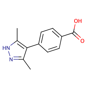4-(3-二甲基1H吡唑-4-基)-苯甲酸,4-(3,5-DIMETHYL-1H-PYRAZOL-4-YL)-BENZOIC ACID