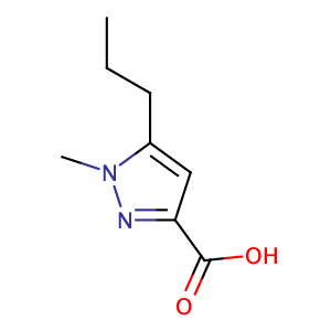 1-甲基-5-丙基-1h-吡唑-3-甲酸,1H-Pyrazole-3-carboxylicacid,1-methyl-5-propyl-(9CI)