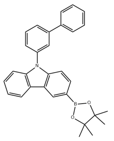 -硼酸频哪醇酯-9-([1,1'-联苯]-3-基)咔唑,9-(Biphenyl-3-yl)-3-(4,4,5,5-tetraMethyl-1,3,2-dioxaborolan-2-yl)-9H-carbazole