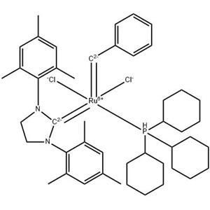 Grubbs 2 代催化剂,1,3-Bis(2,4,6-trimethylphenyl)-2-(imidazolidinylidene)(dichlorophenylmethylene)(tricyclohexylphosphine)ruthenium