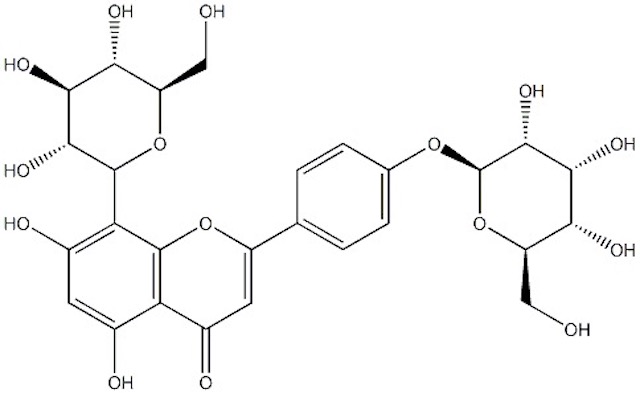 牡荆素葡萄糖苷,Vitexin 4'-glucoside