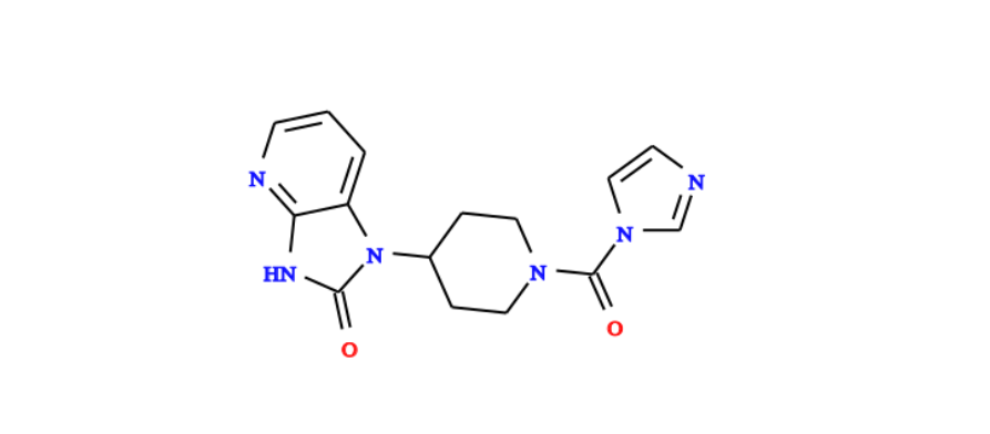 1,3-二氢-1-[1-(1H-咪唑-1-基羰基)-4-哌啶基]-2H-咪唑并[4,5-b]吡啶-2-酮,(3'S)-1',2',5,7-Tetra1,3-Dihydro-1-[1-(1H-imidazol-1-ylcarbonyl)-4-piperidinyl]-2H-imidazo[4,5-b]pyridin-2-one