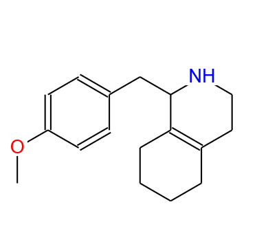 1,2,3,4,5,6,7,8-八氢-1-(甲氧苯基)甲基异喹啉,1,2,3,4,5,6,7,8-octahydro-1-[(4-methoxyphenyl)methyl]isoquinoline